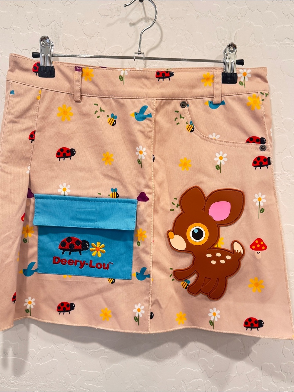 Dumbgood Sanrio Deery-Lou Pleated Back Skirt Womens Small Mini Kawaii Whimsical